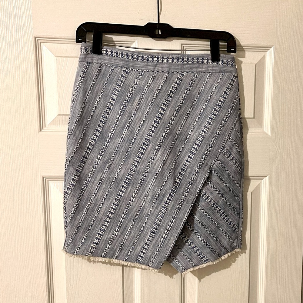 Ann Taylor LOFT vintage Textured/Structural Minimalist Pencil Skirt - Picture 2 of 6